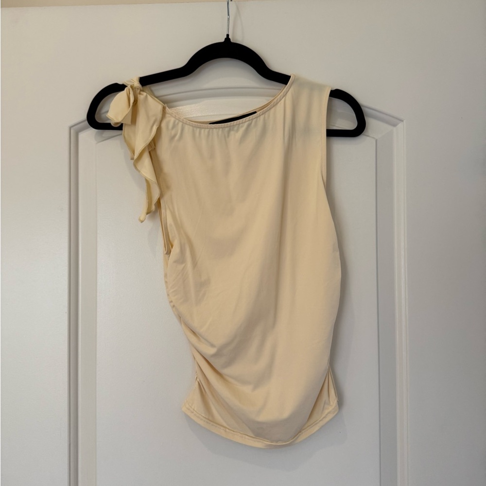 Lioness Cream Asymmetrical Blouse